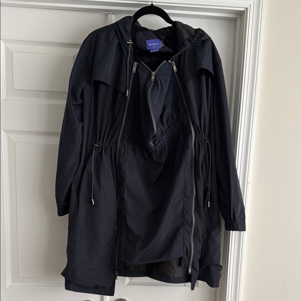 Seraphine Navy rain/wind parka